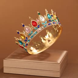 Bridal Headwear Multicolor Luxurious Style Exquisite Ladies' Beauty Pageant Wedding Crown