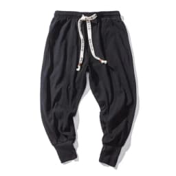 Cotton Harem Pants Men Streetwear Joggers New Baggy Drop-crotch Pants Casual Trousers Men Sweatpants