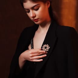 Pearl Brooch Pin Snowflake High-end Silk Scarf Buckle Luxury Exquisite Ladies Clothing Accessories Dress Skirt Jewelry