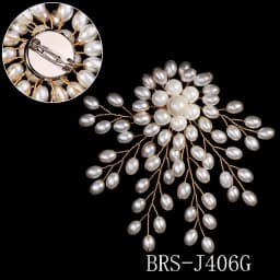 Pearl Brooch Pin Snowflake High-end Silk Scarf Buckle Luxury Exquisite Ladies Clothing Accessories Dress Skirt Jewelry