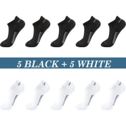 High Quality 10Pairs Men Socks Cotton Summer Sports Breathable Ankle Socks Mesh Casual Athletic Thin Cut Short Plus Size 39-48