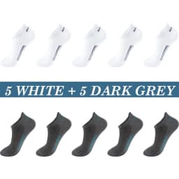 High Quality 10Pairs Men Socks Cotton Summer Sports Breathable Ankle Socks Mesh Casual Athletic Thin Cut Short Plus Size 39-48