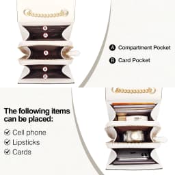 FOXER Fashion Split Leather Cellphone Bag Women's Shoulder Bag Light Luxury Female Crossbody Bag Mini Phone Travel Bag for Girl