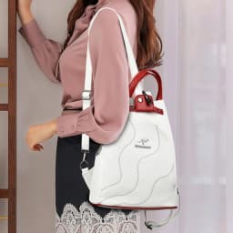 High Quality Leather Women Backpack Large Capacity School Bags For Teenage Girls Anti-theft Travel Backpack Shoulder Bag Mochila