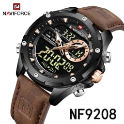 NAVIFORCE Luxury Men Quartz Watch Military LED Digital Waterproof Wristwatch Sport Chronograph Male Clock Relogios Masculino