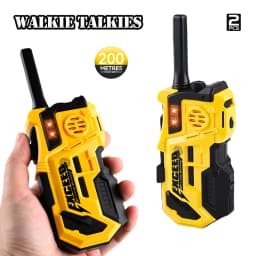 Walkie Talkies, 2 Pcs Long Range Talkies Toys for Kids Channels 2 Way Radio Toy with Light, for Outdoor Sports Camping Climbing