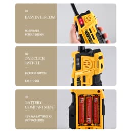 Walkie Talkies, 2 Pcs Long Range Talkies Toys for Kids Channels 2 Way Radio Toy with Light, for Outdoor Sports Camping Climbing