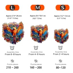 Unique Parrot Pattern Wooden Puzzle, Irregular Animal Shape, Suitable for Holiday Birthday Gifts for Family and Friends