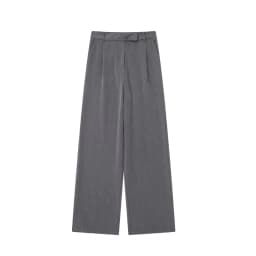 MUJER 2025 Women's Pants Beige Grey Black Wide Leg Pants Women High Waist Baggy Pants Woman Fashion Summer Office Trousers