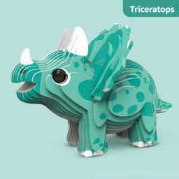 Children's 3D Puzzle Kindergarten Animal Puzzle Intelligence Early Education Toys Dinosaur Animal Model Paper 3-4-5-6 Years Old