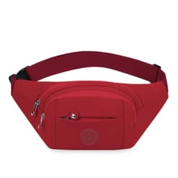 Fashion Flower Pattern Waist Bag Waterproof Multi-Pocket Chest Bag Nylon Large Capacity Fanny Pack
