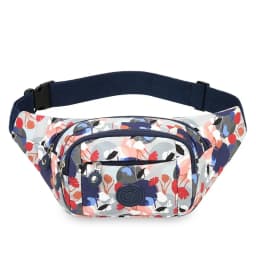 Fashion Flower Pattern Waist Bag Waterproof Multi-Pocket Chest Bag Nylon Large Capacity Fanny Pack