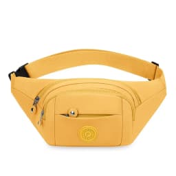 Fashion Flower Pattern Waist Bag Waterproof Multi-Pocket Chest Bag Nylon Large Capacity Fanny Pack