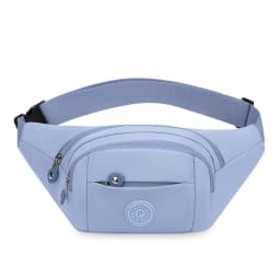 Fashion Flower Pattern Waist Bag Waterproof Multi-Pocket Chest Bag Nylon Large Capacity Fanny Pack