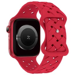 Silicone Strap for Apple Watch Band Ultra 2 49mm 46MM 44mm 42mm 40 41mm Sport Breathable Bracelet For IWatch Series 9 8 7 6 SE 5