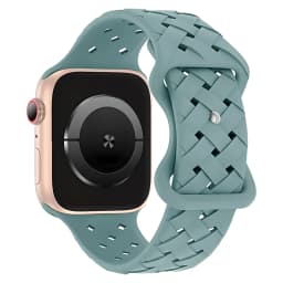 Silicone Strap for Apple Watch Band Ultra 2 49mm 46MM 44mm 42mm 40 41mm Sport Breathable Bracelet For IWatch Series 9 8 7 6 SE 5