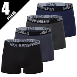 4/5 Pcs Men's Fashion Printed Underwear Comfortable Joker Boxer Plus Size 5XL Adolescent Multicolor Mix Shorts Middle-aged Boxer