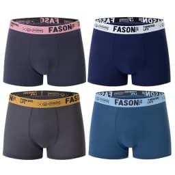 4/5 Pcs Men's Fashion Printed Underwear Comfortable Joker Boxer Plus Size 5XL Adolescent Multicolor Mix Shorts Middle-aged Boxer