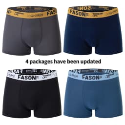 4/5 Pcs Men's Fashion Printed Underwear Comfortable Joker Boxer Plus Size 5XL Adolescent Multicolor Mix Shorts Middle-aged Boxer