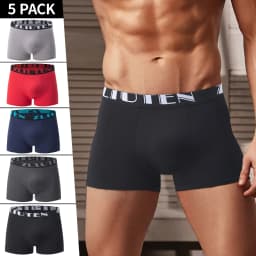 4/5 Pcs Men's Fashion Printed Underwear Comfortable Joker Boxer Plus Size 5XL Adolescent Multicolor Mix Shorts Middle-aged Boxer