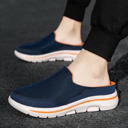 2024 Men Slippers Summer Breathable Home Indoor Slippers Men Thick Bottom Slides Fashion Couple Walking Shoes Chanclas Hombre