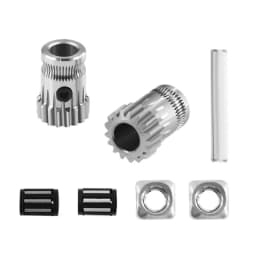 Drivegear Kit Dual Drive Gear Extruder Kit Cloned Btech Upgrade for Extruder Prusa I3 3D Printer Gear Bowden 3D Printer Kit