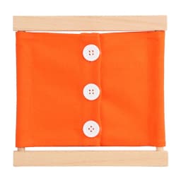 Kids Toy Montessori Baby Dressing Frame Practical Life Teaching Learning Educational Preschool Training Solid Wood with Cloth