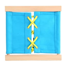 Kids Toy Montessori Baby Dressing Frame Practical Life Teaching Learning Educational Preschool Training Solid Wood with Cloth