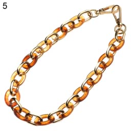 New Women Replaceable Acrylic Bag Chain Strap Detachable Purse Handbag Bag Straps Resin Crossbody DIY Shoulder Bag Accessories