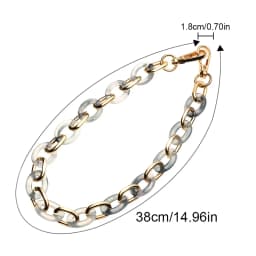 New Women Replaceable Acrylic Bag Chain Strap Detachable Purse Handbag Bag Straps Resin Crossbody DIY Shoulder Bag Accessories