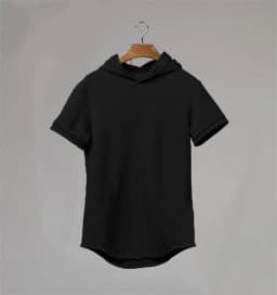 2020 Mens Summer tshirt Casual Solid Loose Hooded Tops Tees Shirts Male New Sportswear Hoodie Short Sleeve T-shirt Clothing