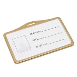 Aluminium Alloy Card Holder Lanyard Badge Reel Office Company Staff Work Permit ID Holder Business Supplies