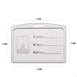 Aluminium Alloy Card Holder Lanyard Badge Reel Office Company Staff Work Permit ID Holder Business Supplies