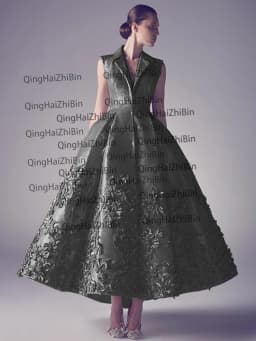 235 Fashion New In Silver V-Neck Natural A-line Women Prom Gowns/Formal Evening Dresses/Bridal Engagement Skirt Customized