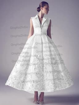 235 Fashion New In Silver V-Neck Natural A-line Women Prom Gowns/Formal Evening Dresses/Bridal Engagement Skirt Customized