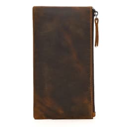 Luufan Leather Men Clutch Wallet Genuine Leather Zipper Business Men Day Bag Large Capacity Card Holder Purse Man Phone Pouth