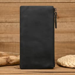 Luufan Leather Men Clutch Wallet Genuine Leather Zipper Business Men Day Bag Large Capacity Card Holder Purse Man Phone Pouth