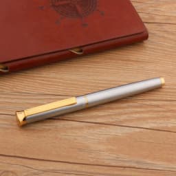 Brand Metal Yong Sheng 765 Fountain Pen Retro Duckbill Nib Stainless Steel Golden Stationery Office School Supplies