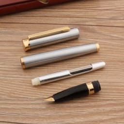 Brand Metal Yong Sheng 765 Fountain Pen Retro Duckbill Nib Stainless Steel Golden Stationery Office School Supplies