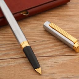 Brand Metal Yong Sheng 765 Fountain Pen Retro Duckbill Nib Stainless Steel Golden Stationery Office School Supplies