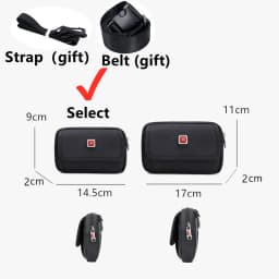 JANGEAR Horizontal Canvas Dual Cell Phone Holster Smartphone Belt Pouch Mens Versatile Zipper Belt Loop Pouch Shoulder Bag