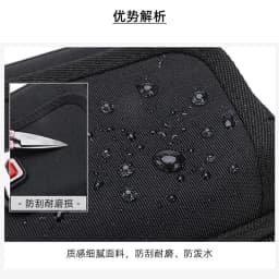 JANGEAR Horizontal Canvas Dual Cell Phone Holster Smartphone Belt Pouch Mens Versatile Zipper Belt Loop Pouch Shoulder Bag