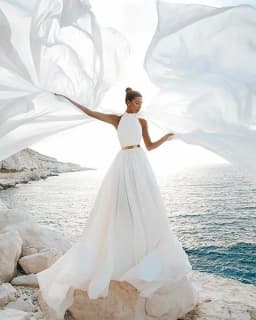Wedding Dress Simple Beach 2026 Sexy Backless A Line Ivory White Chiffon Halter Neck Gowns Long Dresses Formal Party Customized