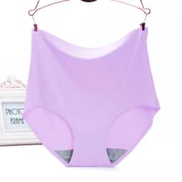 Underwear Women's Ice Silk Seamless High Waist Belly Lifting Buttocks Antibacterial Pure Cotton Crotch Girls Summer Thin