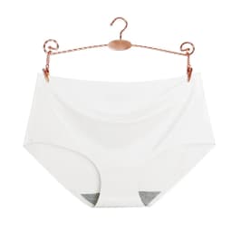 Underwear Women's Ice Silk Seamless High Waist Belly Lifting Buttocks Antibacterial Pure Cotton Crotch Girls Summer Thin