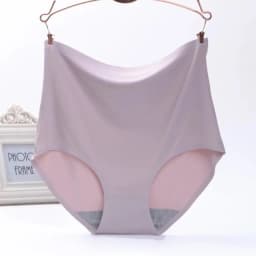 Underwear Women's Ice Silk Seamless High Waist Belly Lifting Buttocks Antibacterial Pure Cotton Crotch Girls Summer Thin