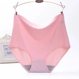 Underwear Women's Ice Silk Seamless High Waist Belly Lifting Buttocks Antibacterial Pure Cotton Crotch Girls Summer Thin