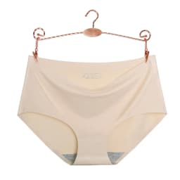 Underwear Women's Ice Silk Seamless High Waist Belly Lifting Buttocks Antibacterial Pure Cotton Crotch Girls Summer Thin