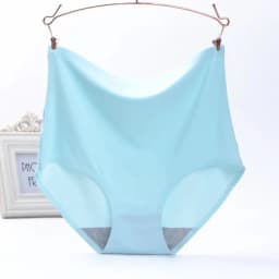 Underwear Women's Ice Silk Seamless High Waist Belly Lifting Buttocks Antibacterial Pure Cotton Crotch Girls Summer Thin