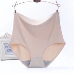 Underwear Women's Ice Silk Seamless High Waist Belly Lifting Buttocks Antibacterial Pure Cotton Crotch Girls Summer Thin